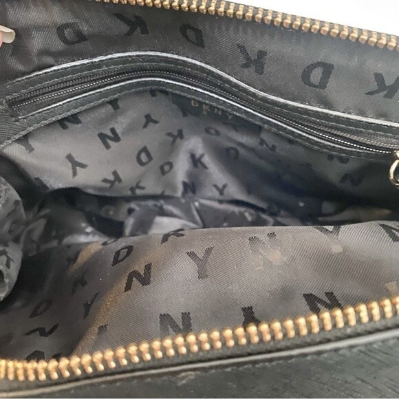 DKNY Black Satchel with Convertible Strap - Picture 3 of 6